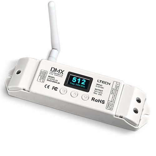 4CH Wireless CV DMX Decoder LT-874S-5A
